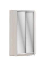 Шкаф для одежды и белья МАРК (УГЛОВОЙ правый); шкаф-купе 2 дв. 1200*900*2300, (с зеркалом, без ящиков) - изображение 1