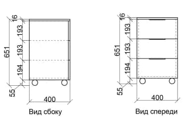 Тумба офисная ОСЛО (OSLO) - изображение 5