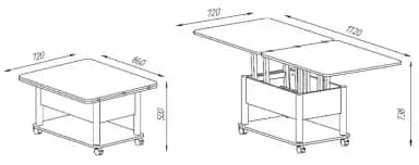 Стол журнальный ДЕБЮТ 3 - изображение 5