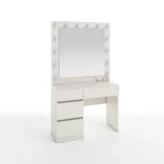 Стол туалетный СТОЛ ТУАЛЕТНЫЙ С ЛАМПОЧКАМИ (ТИП 3) (4ЯЩ.) (1000*420*1780ММ) - изображение 1