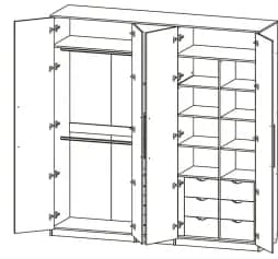 Шкаф для одежды и белья РУМЕР-2 - изображение 2