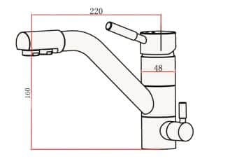 Смеситель EMAR гранит ЕС-3008, смеситель - изображение 2