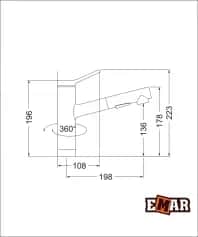 Смеситель EMAR гранит ЕС-3012, смеситель - изображение 3