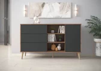 Тумба ТВ ТУМБА КОМБИНИРОВАННАЯ (АРТ. 6-56003) 1350Х384Х792ММ - изображение 3