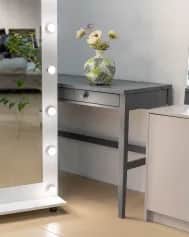 Зеркало ЗЕРКАЛО С ЛАМПОЧКАМИ БОЛЬШОЕ, С ПОЛКОЙ, НА КОЛЕСИКАХ (800*1800 ММ) - изображение 4