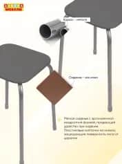 Табурет ЭКОНОМ-3; табурет (арт. ТЭ3) - изображение 5