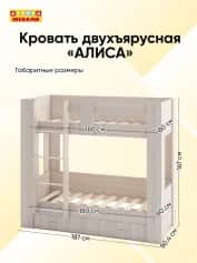 Кровать двухъярусная АЛИСА - изображение 3