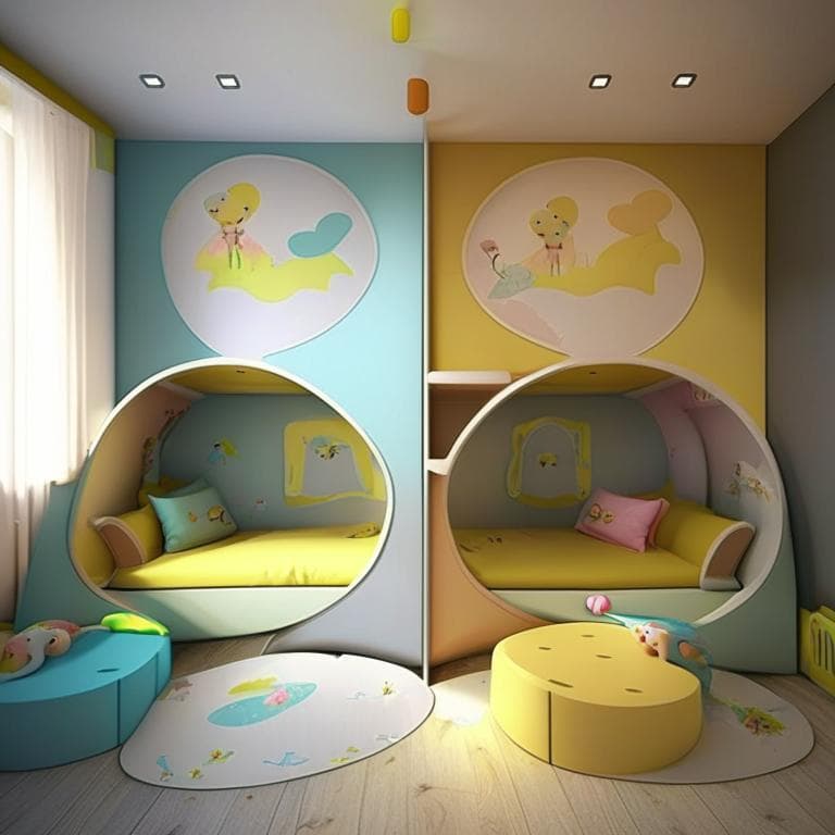 Как меблировать детскую для двоих детей?