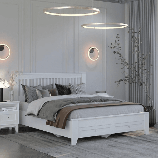 Кровати с резным изголовьем из модульных гарнитуров Екатерина, Нега, Роза, Гранда