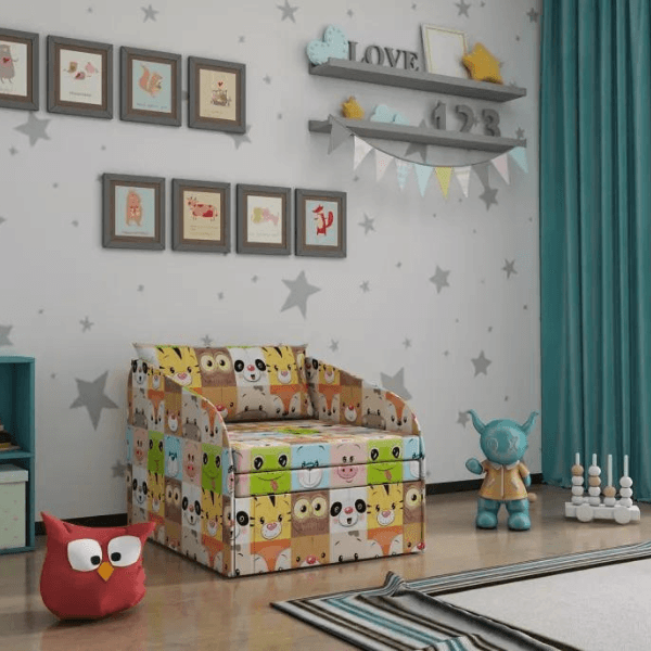 Тахта-игрушка: мебель для детских комнат Кокетка, Пароход, Винни, Домик