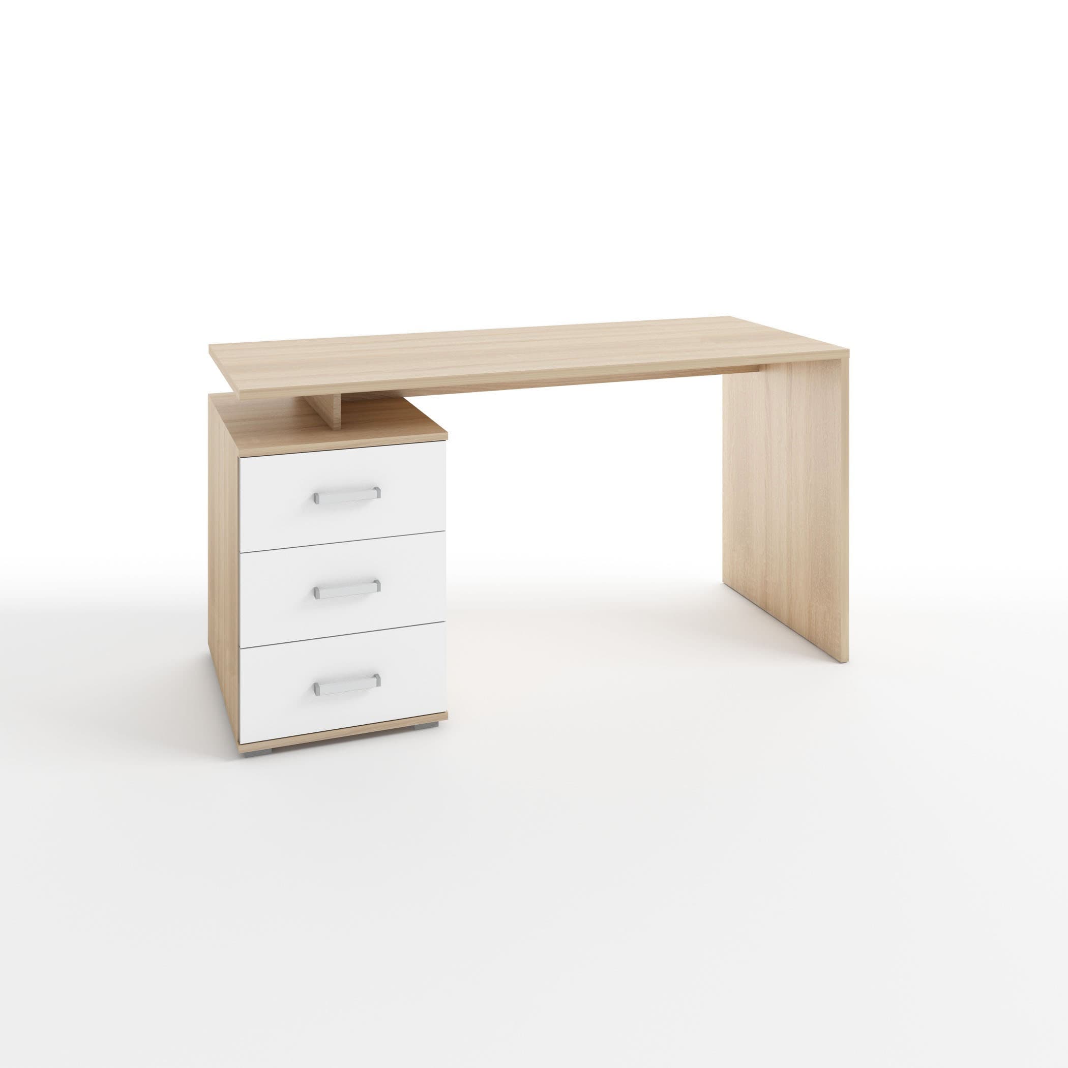 РУАН (корпус дуб сонома/ фасад белый шагрень)