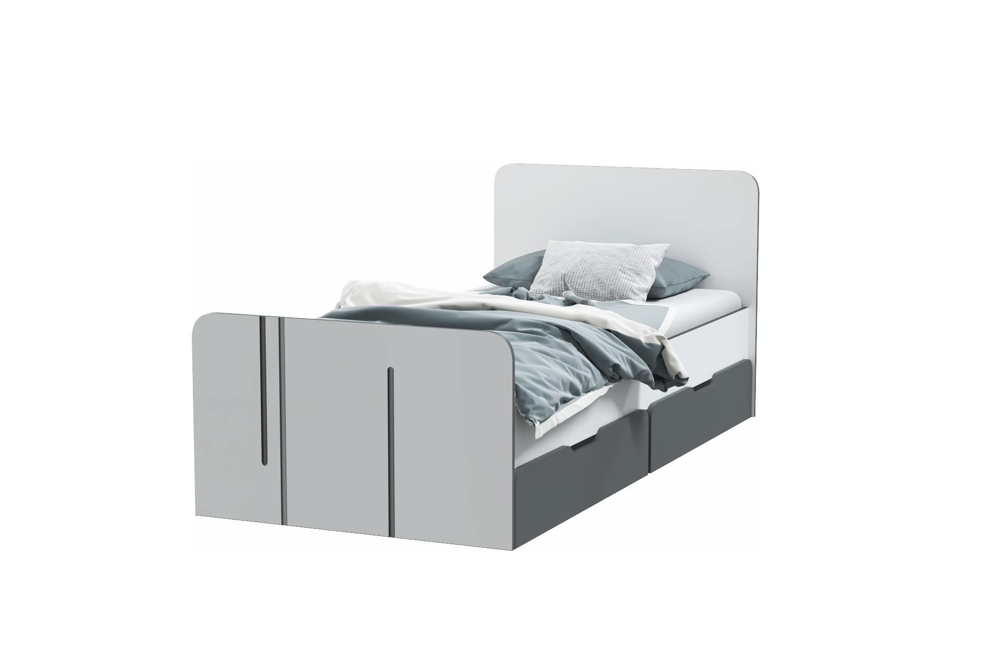 ГРЕЙ (белый/т.серый)