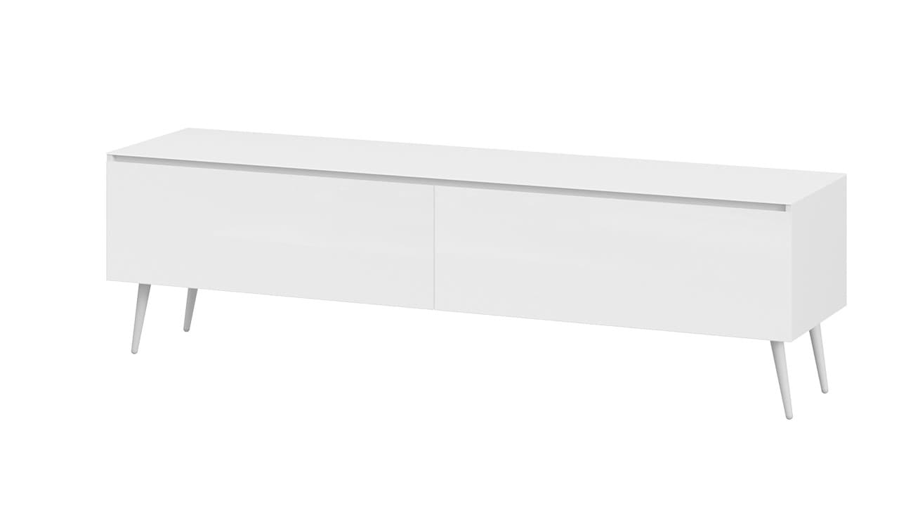 ГЛОСС (белый глянец/стекло белый глянец, опоры белые)