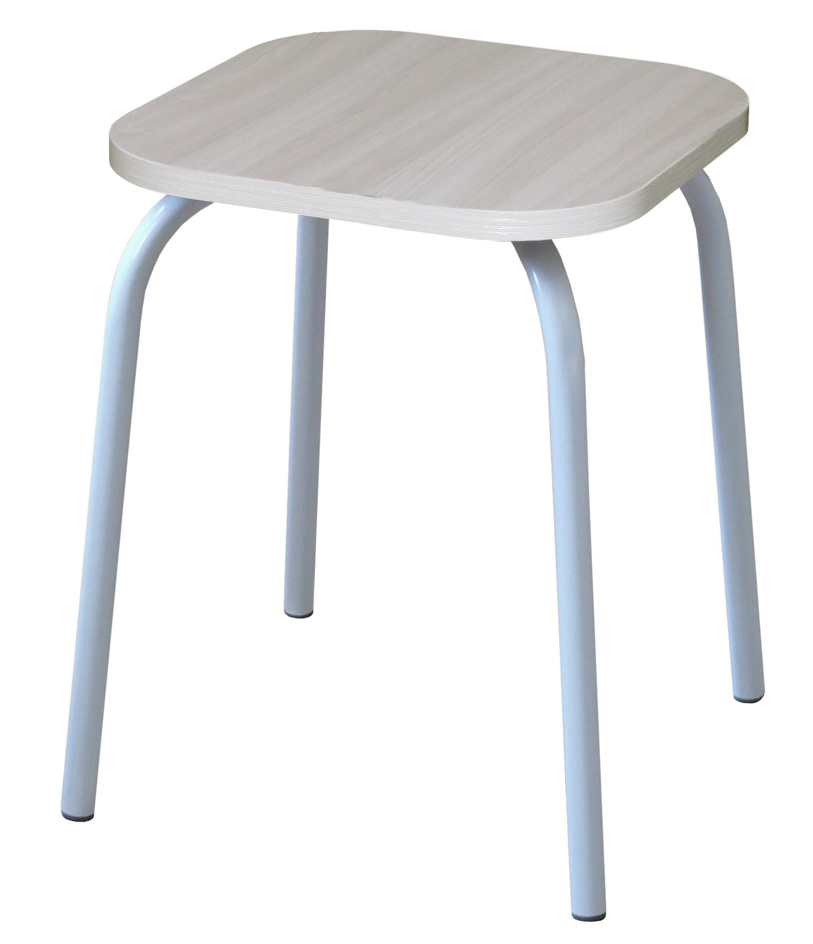 ТАБУРЕТ ТБ14.3/1 ЛДСП (Белый/Ясень шимо светлый (03/94))