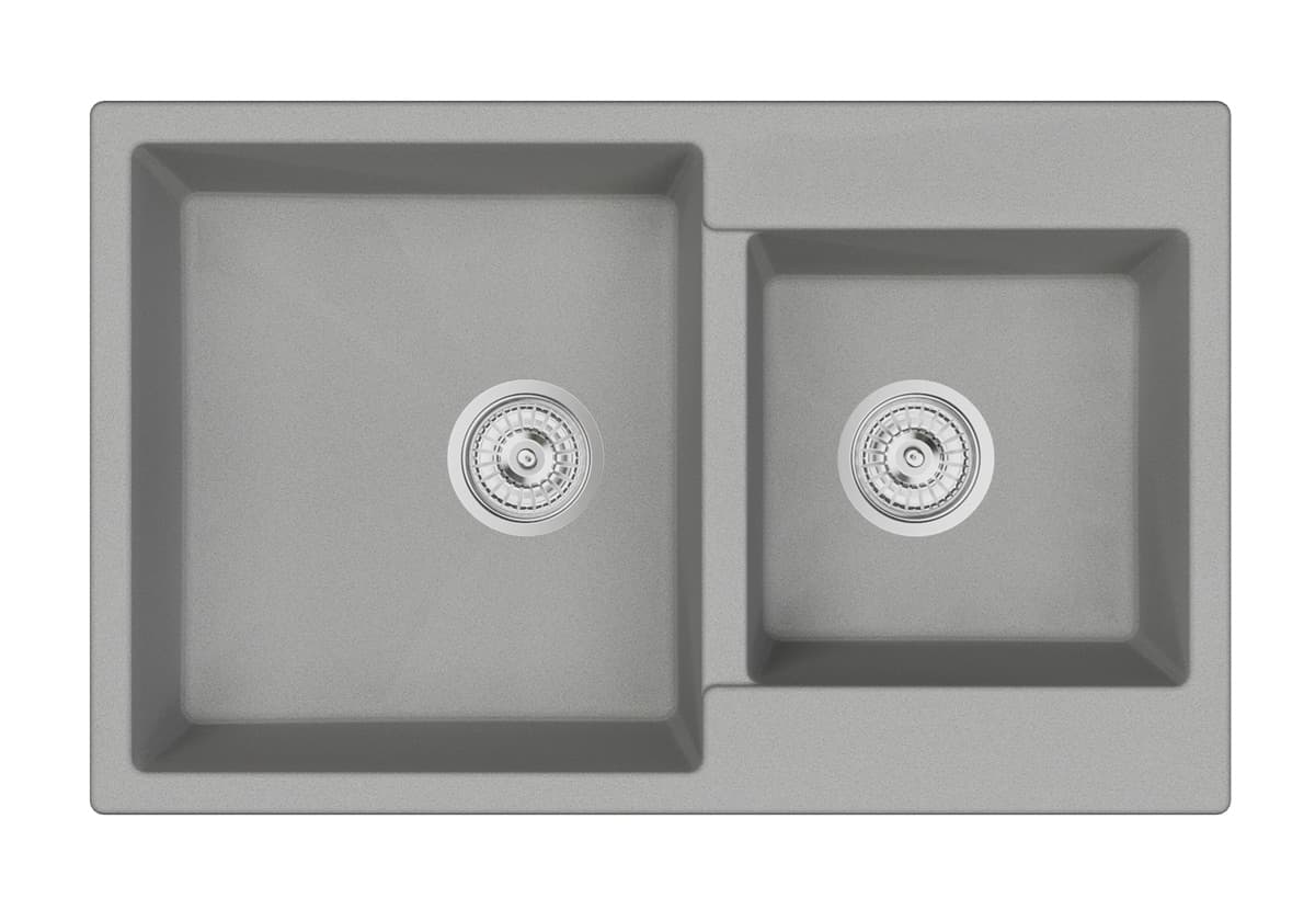 EMAR ГРАНИТ EMQ-2800.Q МОЙКА ВРЕЗНАЯ ДВЕ ЧАШИ 800*500 (барит)