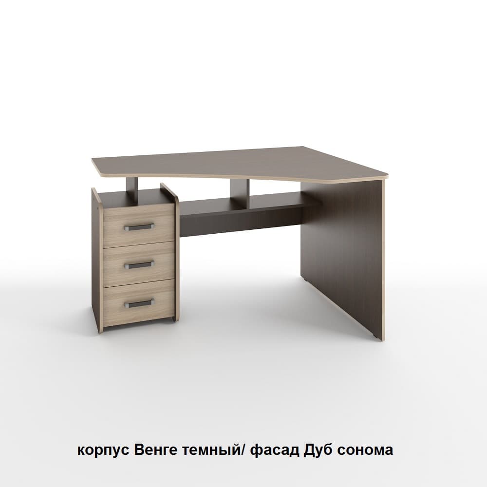 ГЛАЙД (корпус венге темный/ фасад дуб сонома/ кромка дуб сонома)