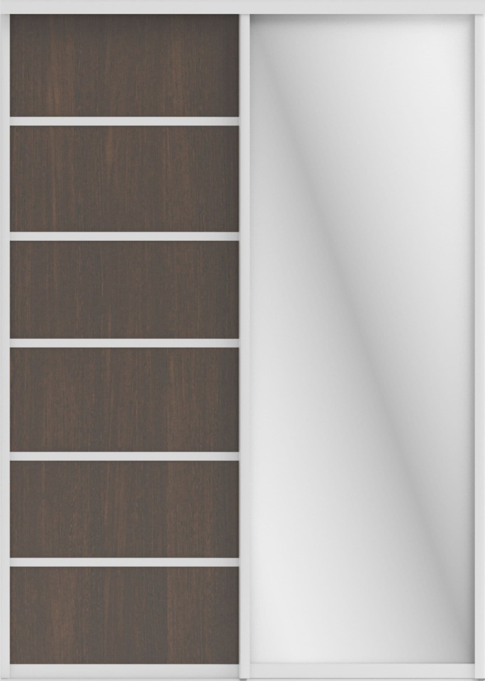 СТИВ (ЗЕРКАЛО/ЛДСП) (венге темный/хром)