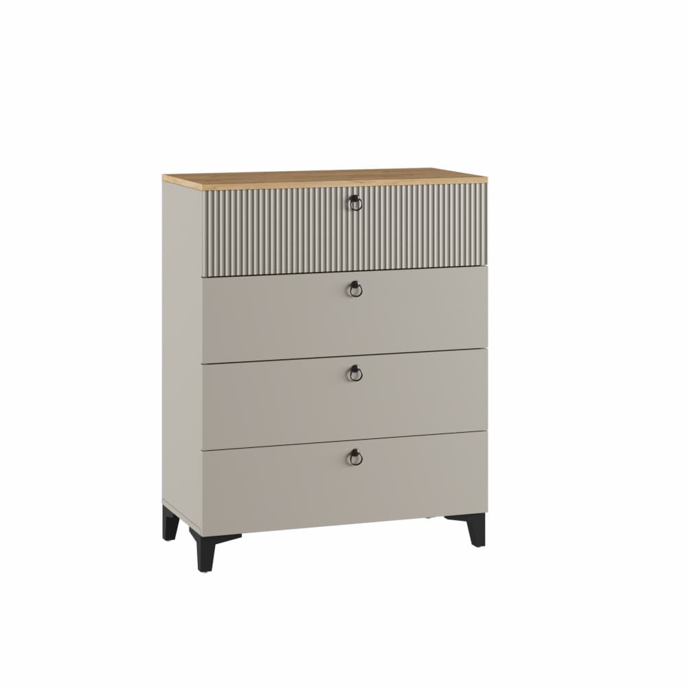 НИКА (бежевый мат-05/ кашемир + дуб делано с ручками)