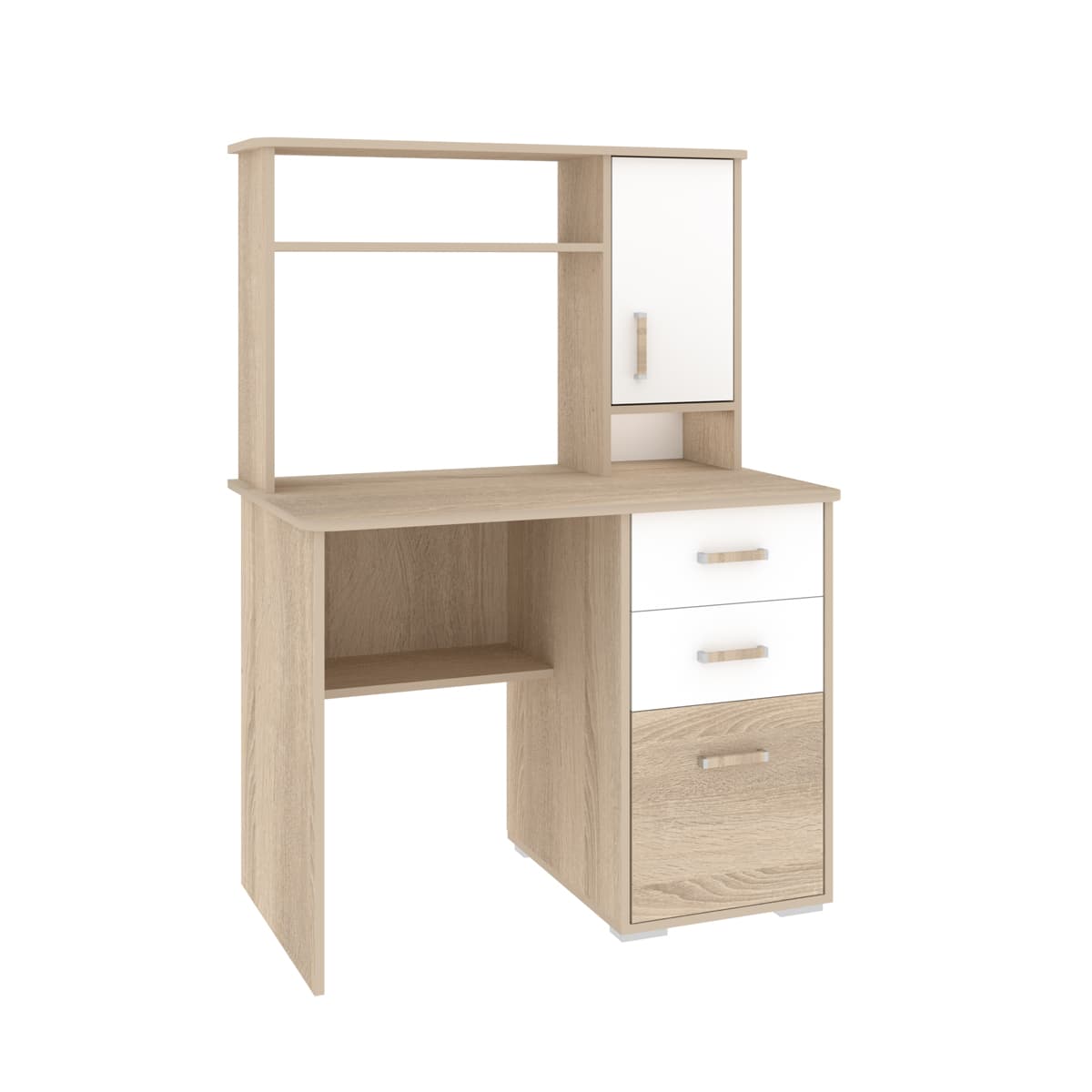 ДЕЛЬТА-15 М (дуб сонома/белый легкий шелк)