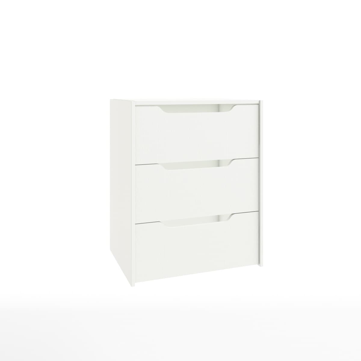 БЛОК ЯЩИКОВ ДЛЯ СЕКЦИИ 768*439 ММ (3 ЯЩ.) РАСКОМПЛЕКТ (600) (белый шагрень)