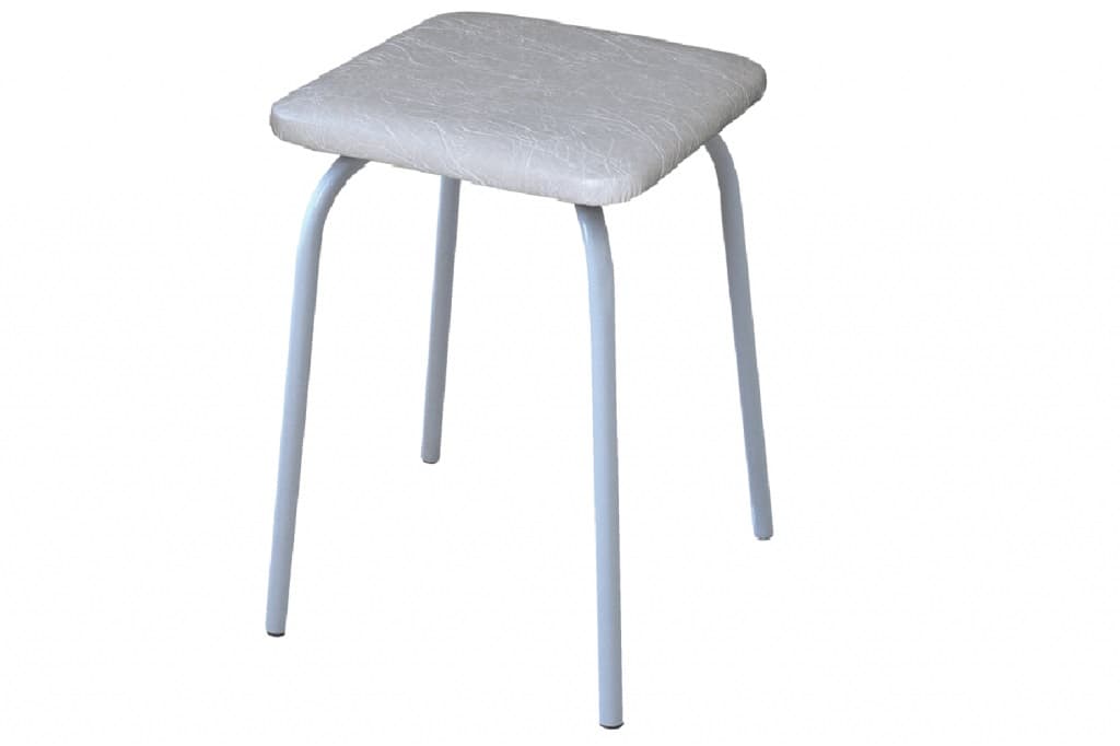 ТАБУРЕТ ТБ14.3/7 ВИНИЛИСКОЖА (Белый/Серый (03/08))