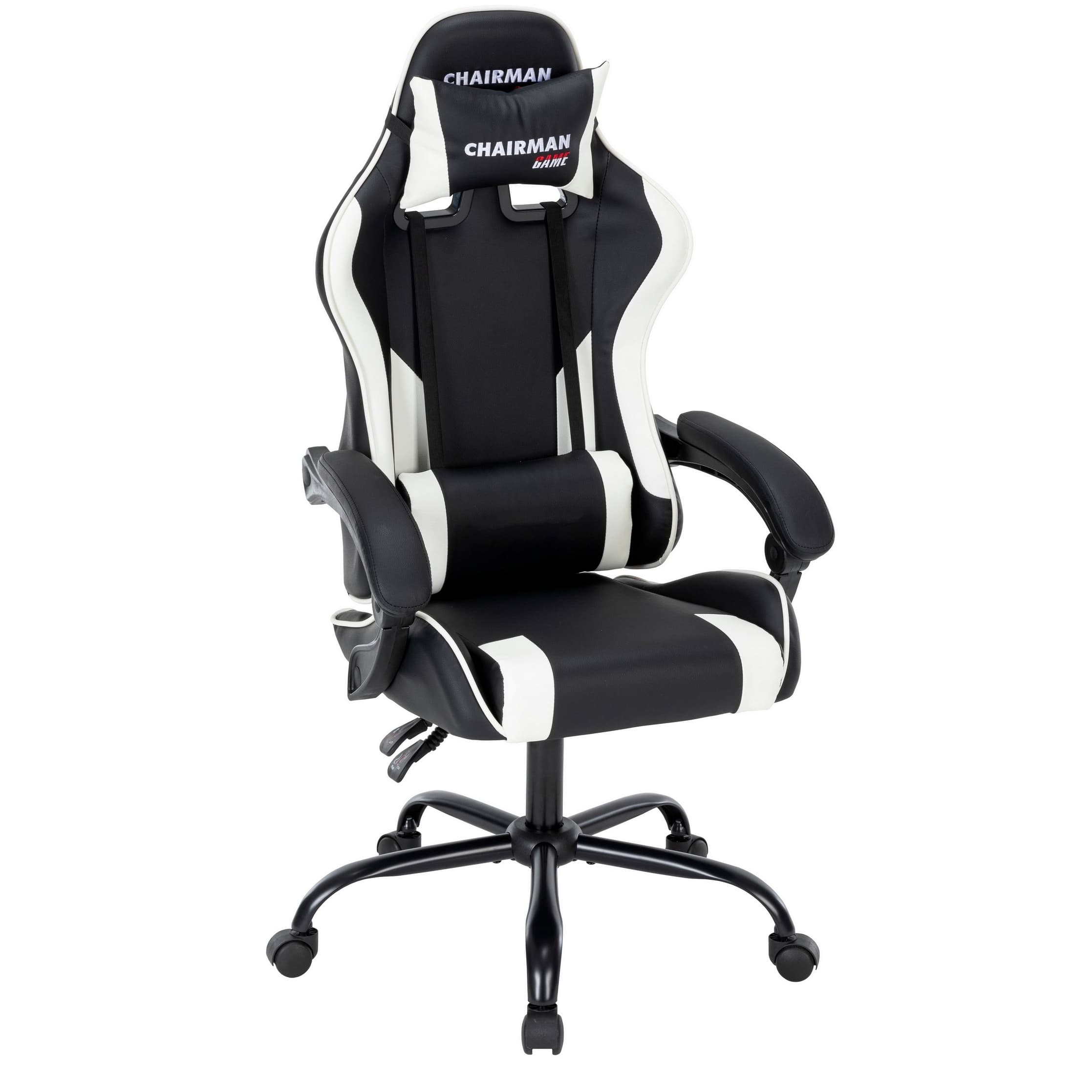 CHAIRMAN CH 41 (экокожа, черно-белый)