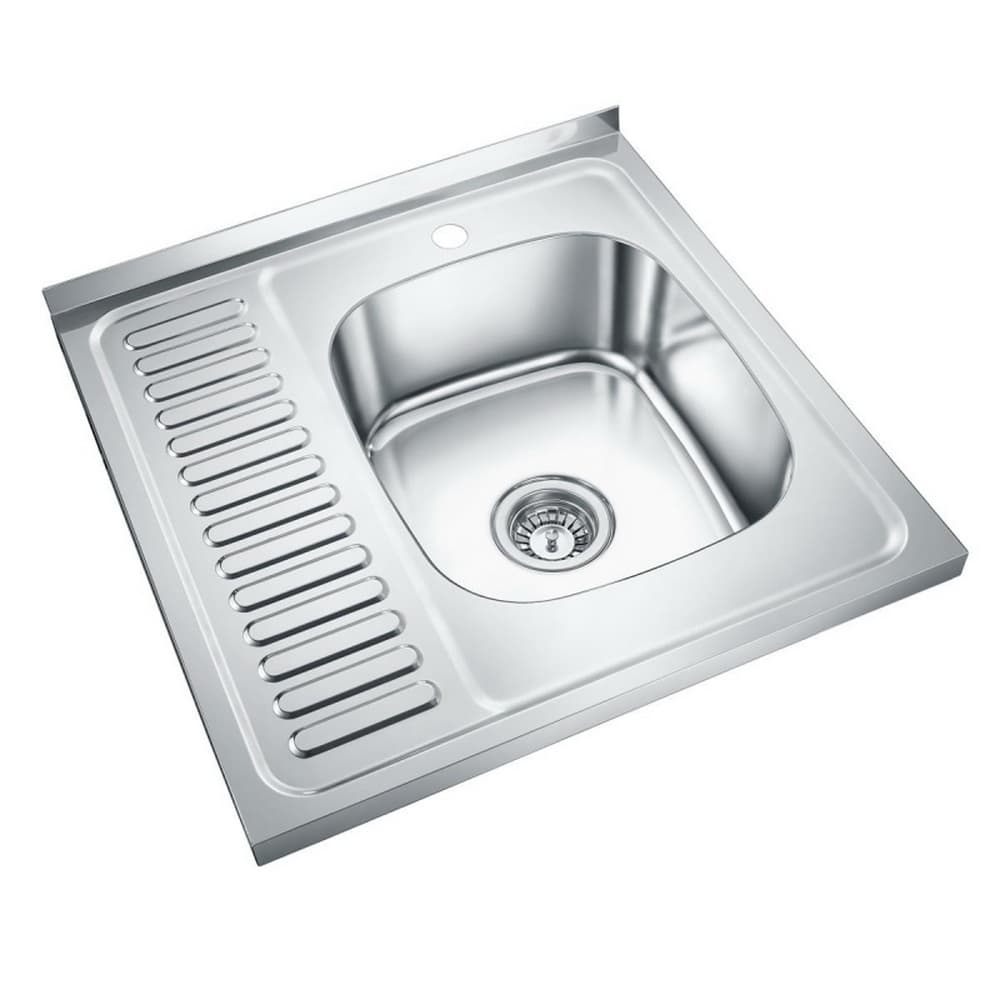 EMAR, мойка накладная 600*600мм (арт. T6060RQ) (чаша выпуска, система слива)