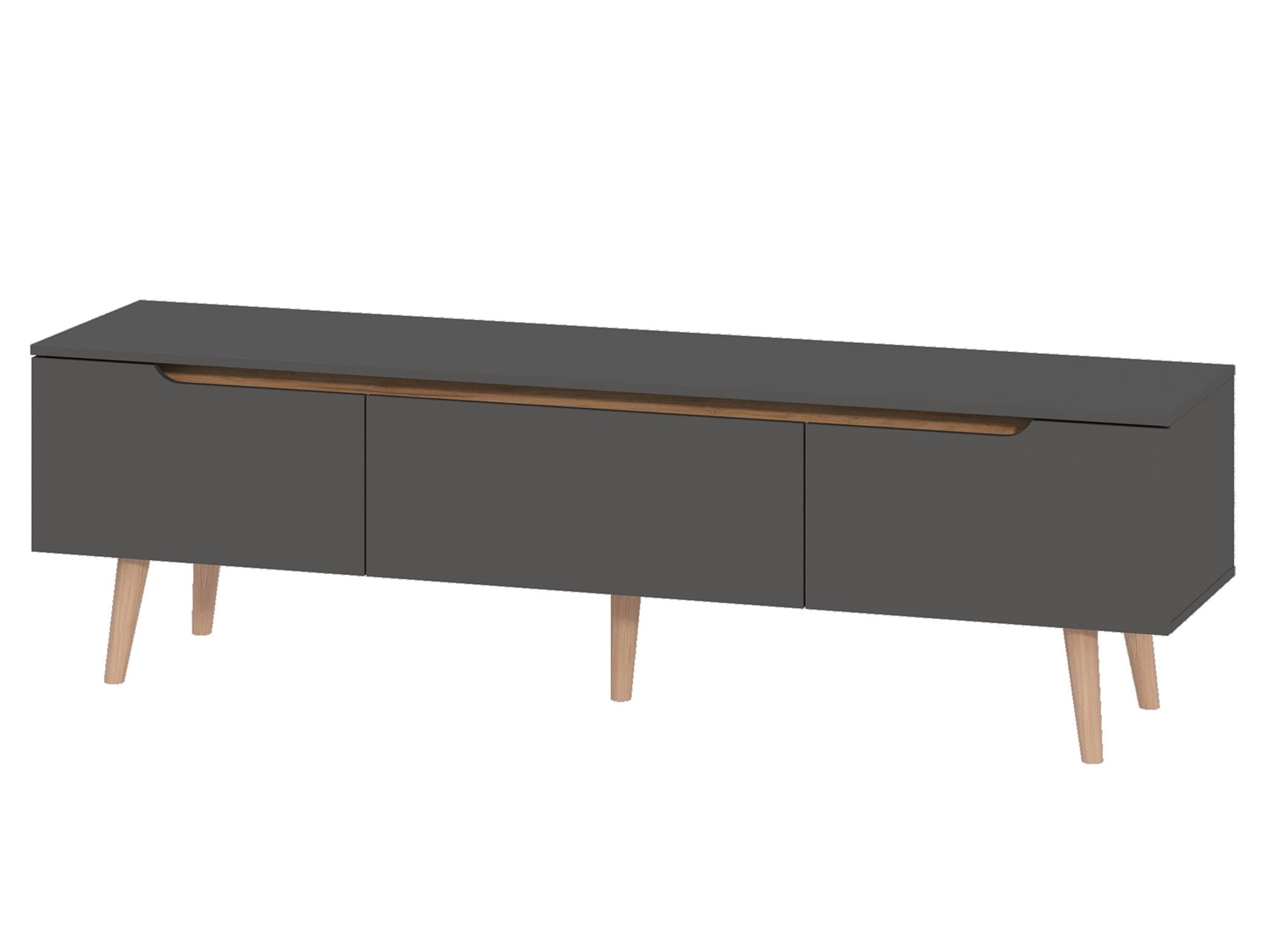 ТУМБА ТВ (АРТ. 6-56034) 1800Х430Х520ММ (Дуб крафт золотой/Графит)