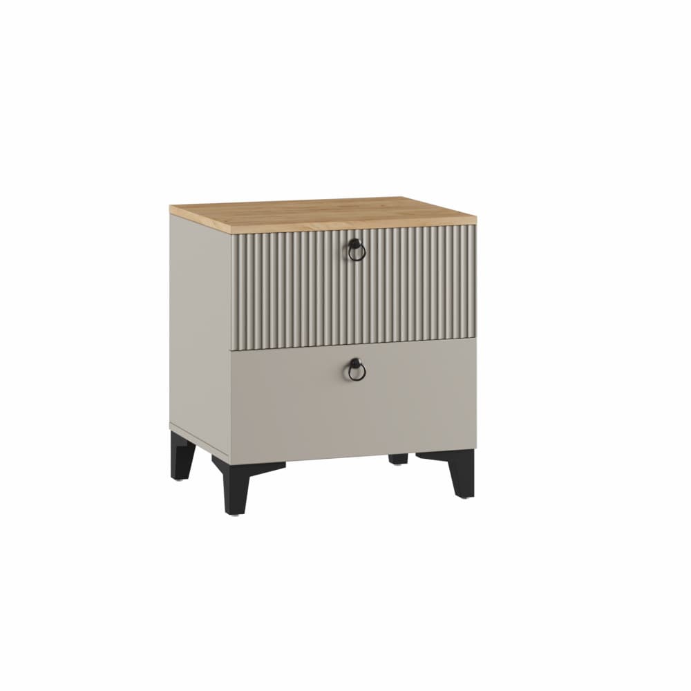 НИКА (бежевый мат-05/кашемир + дуб делано с ручками)