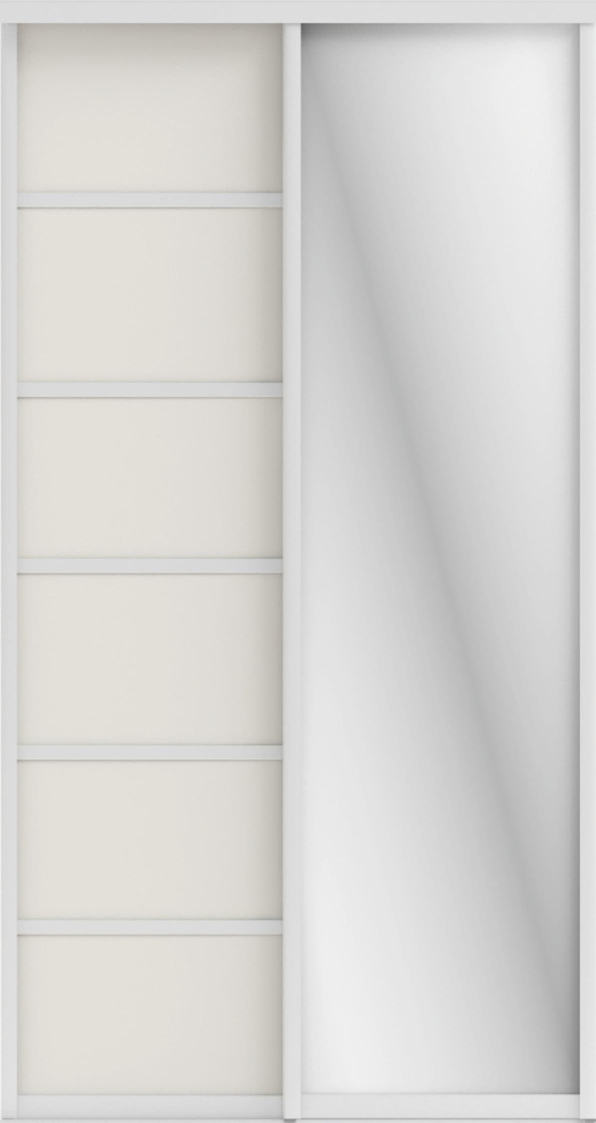 СТИВ (ЗЕРКАЛО/ЛДСП) (тэффи/профиль С хром)