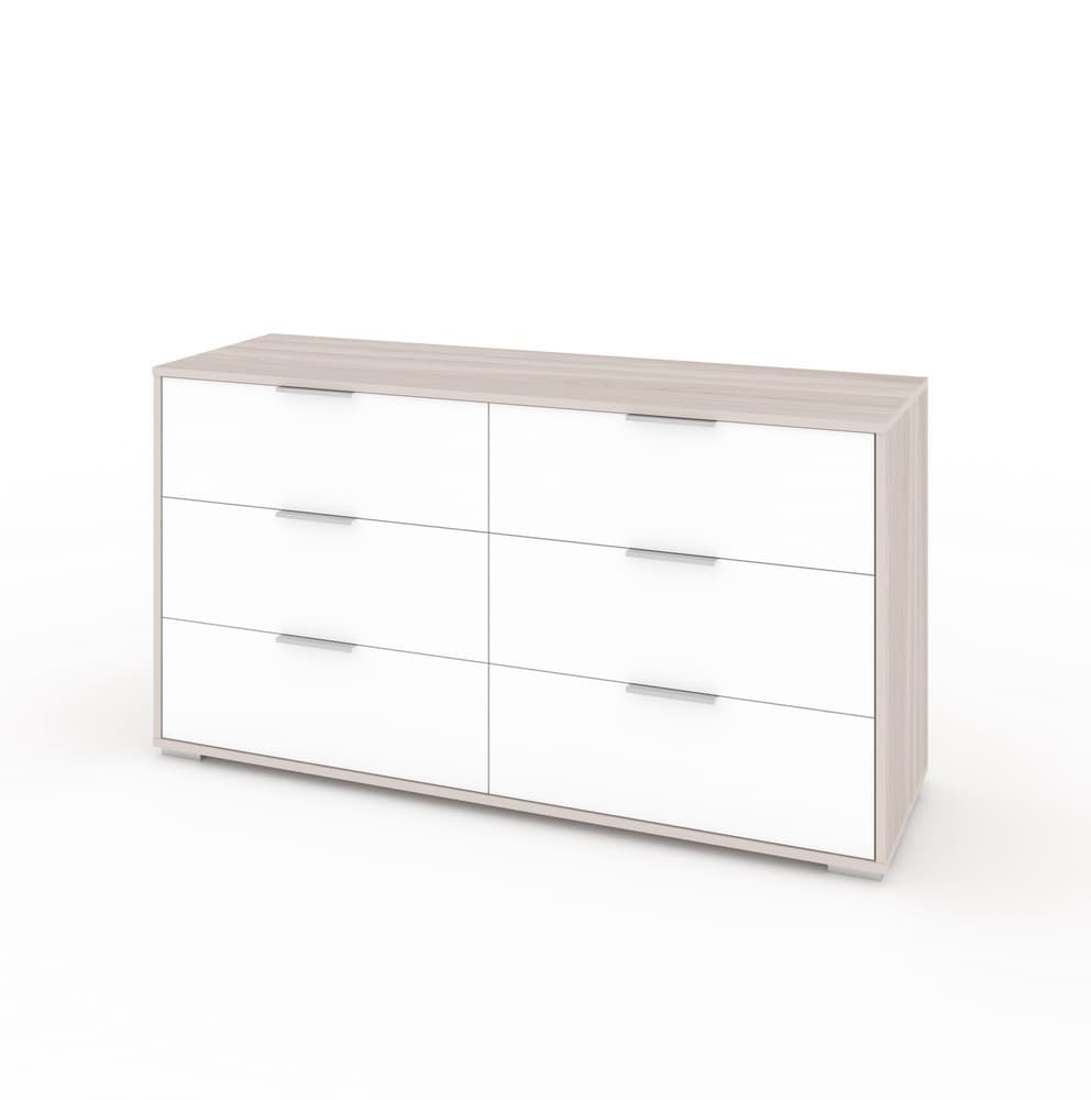 ЛАРС-6-1400 (ясень светлый/белый шагрень, ручка СА-1, цвет - металлик)