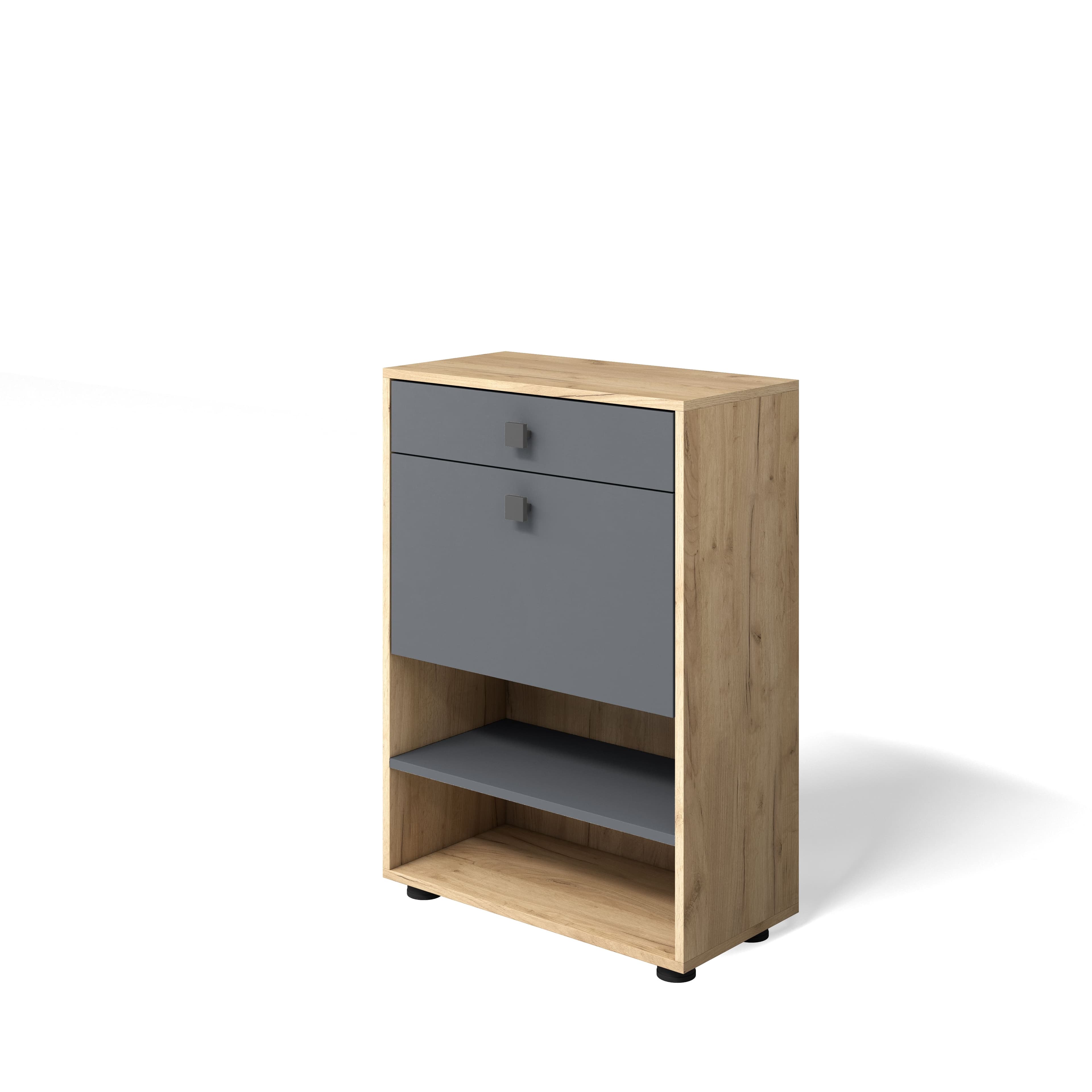 МИНИ (Дуб золотой крафт/серый графит)