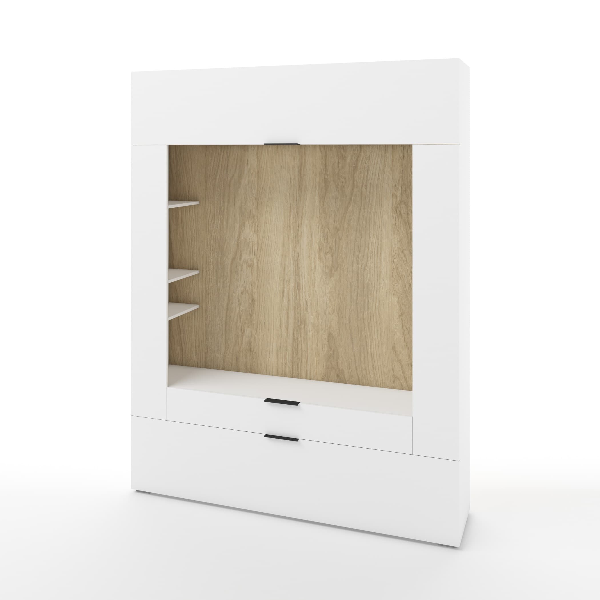 ОСЛО (OSLO) (белый  (легкий шелк)/альберо, ручка СА-6, цвет - черный)