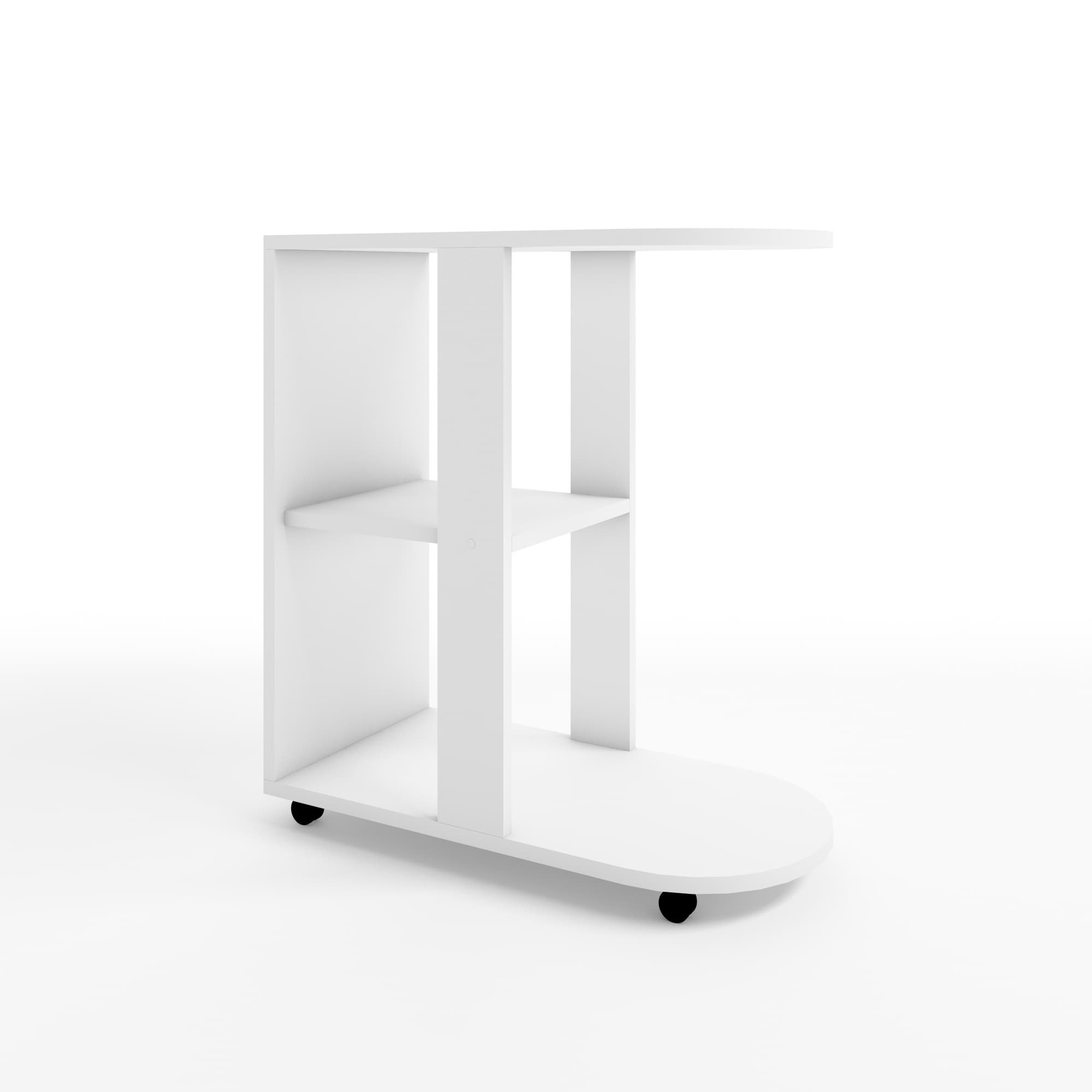 ЖУРНАЛЬНЫЙ СТОЛИК №2 (600*300*600) (белый шагрень)