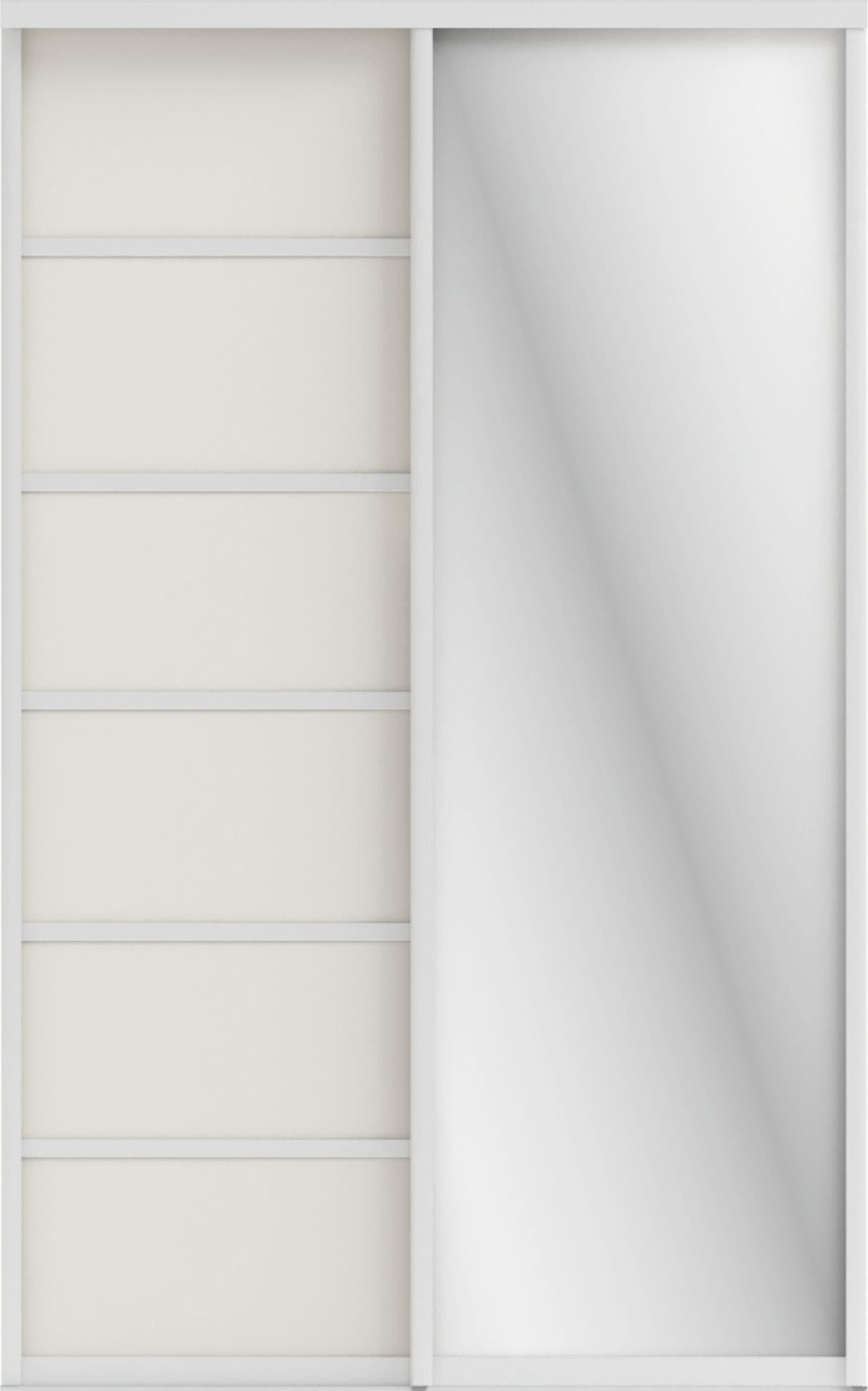 СТИВ (ЗЕРКАЛО/ЛДСП) (тэффи/профиль С хром)