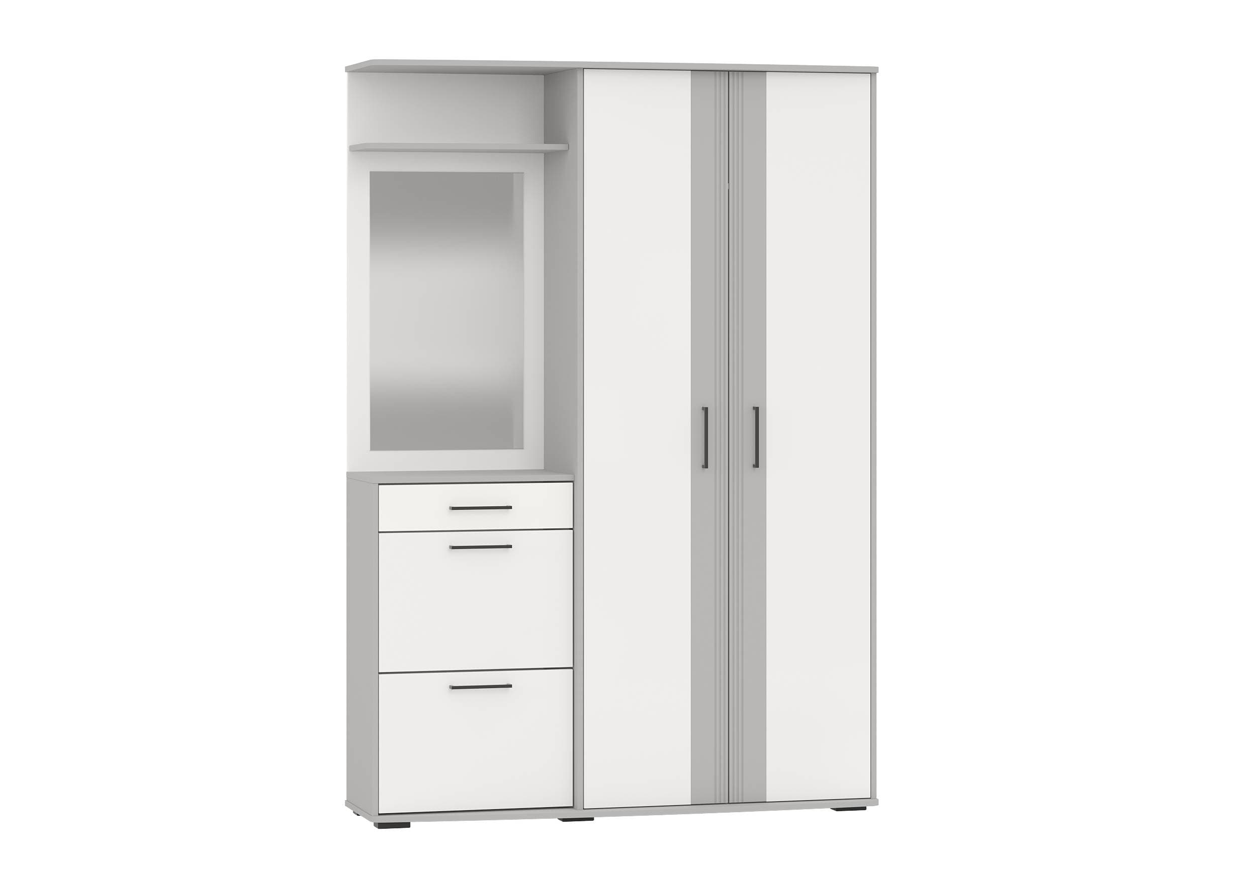 МЕДЕЯ МИНИ (белый/серый МДФ-серый софт)