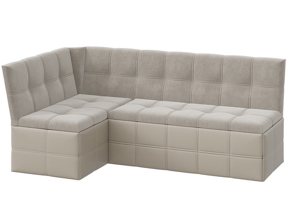 ДОМИНО (кожзам светло-коричневый/велюр мокко светлый)