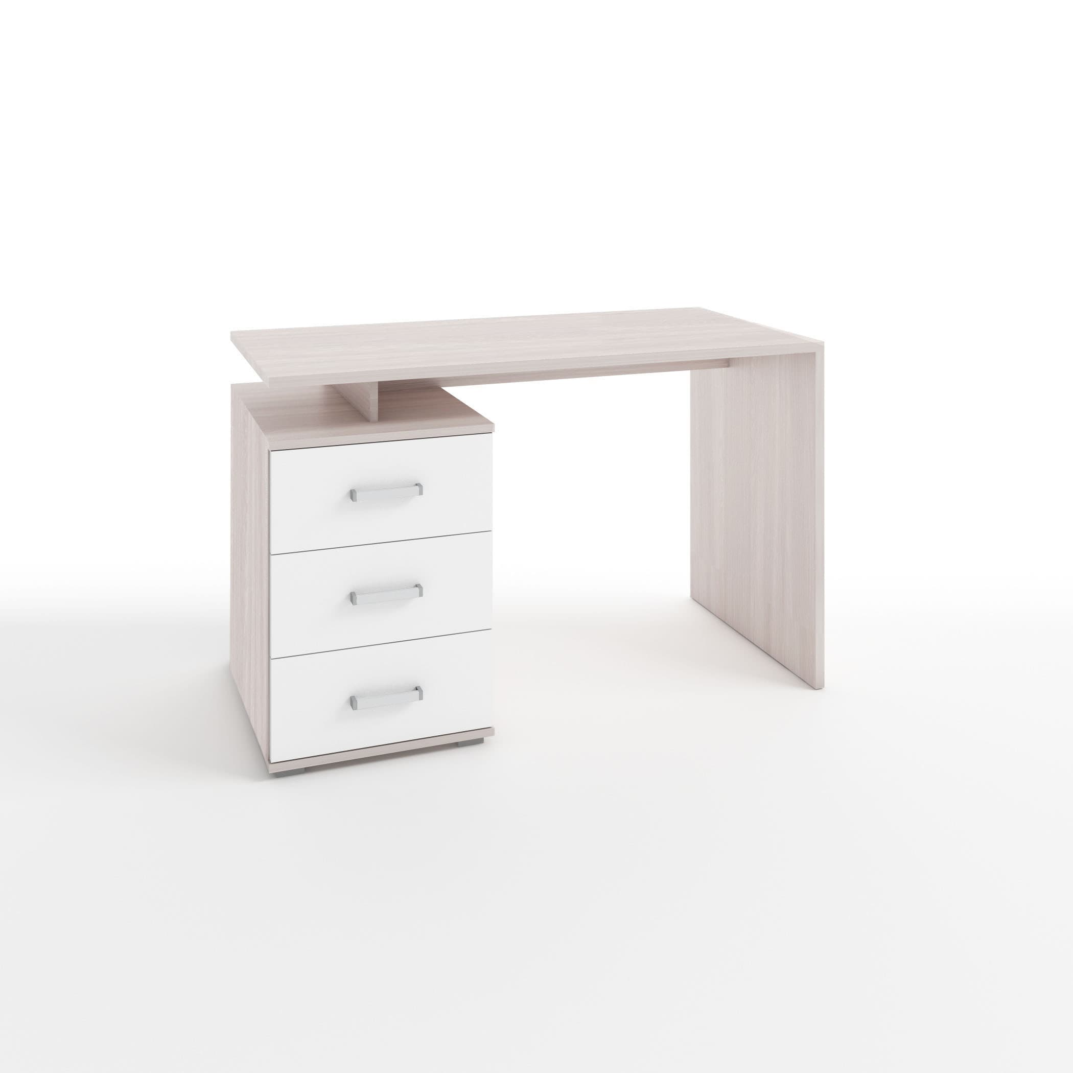 РУАН МАЛЫЙ (корпус ясень светлый/ фасад белый легкий шелк)