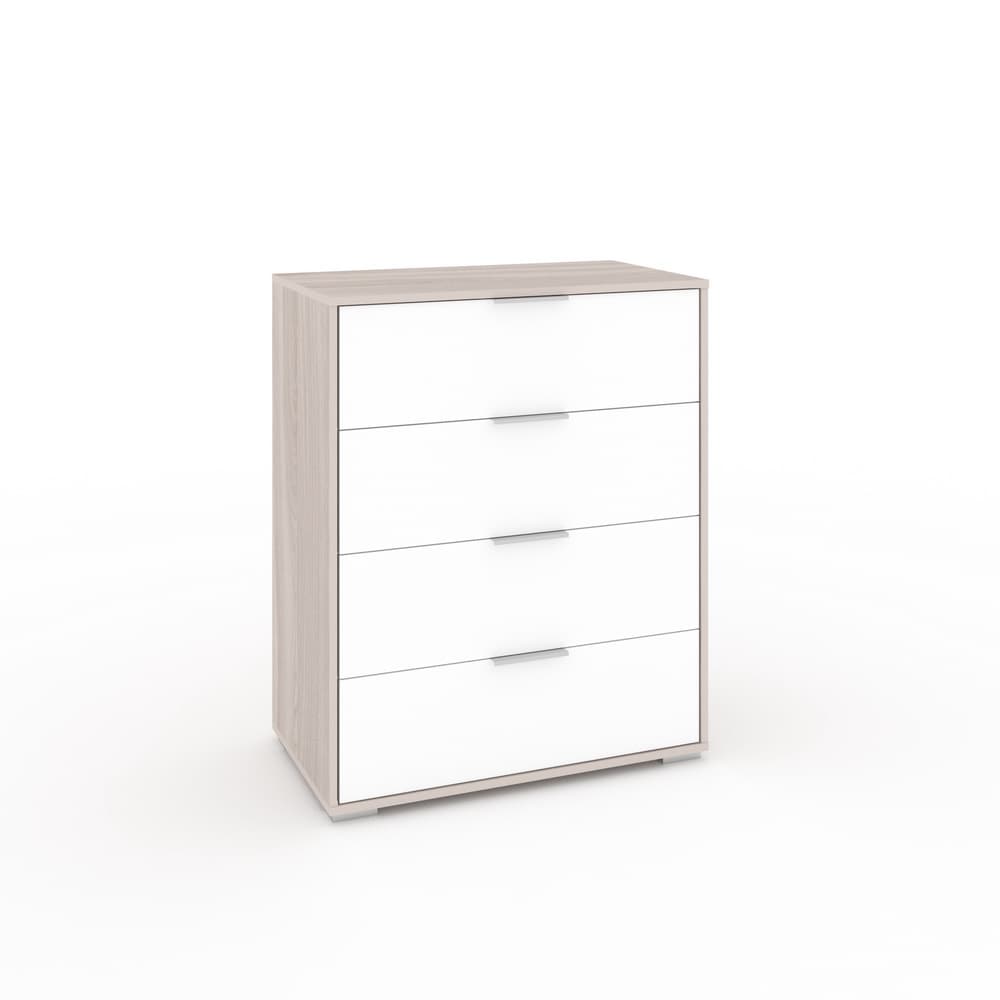 ЛАРС-4 (ясень светлый/белый шагрень, ручка СА-1, цвет - металлик)