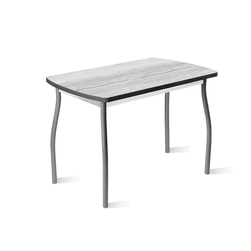 ГРАНД.4 (столешница: дуб канадский/каркас: алюминий (№1, D38 волна))