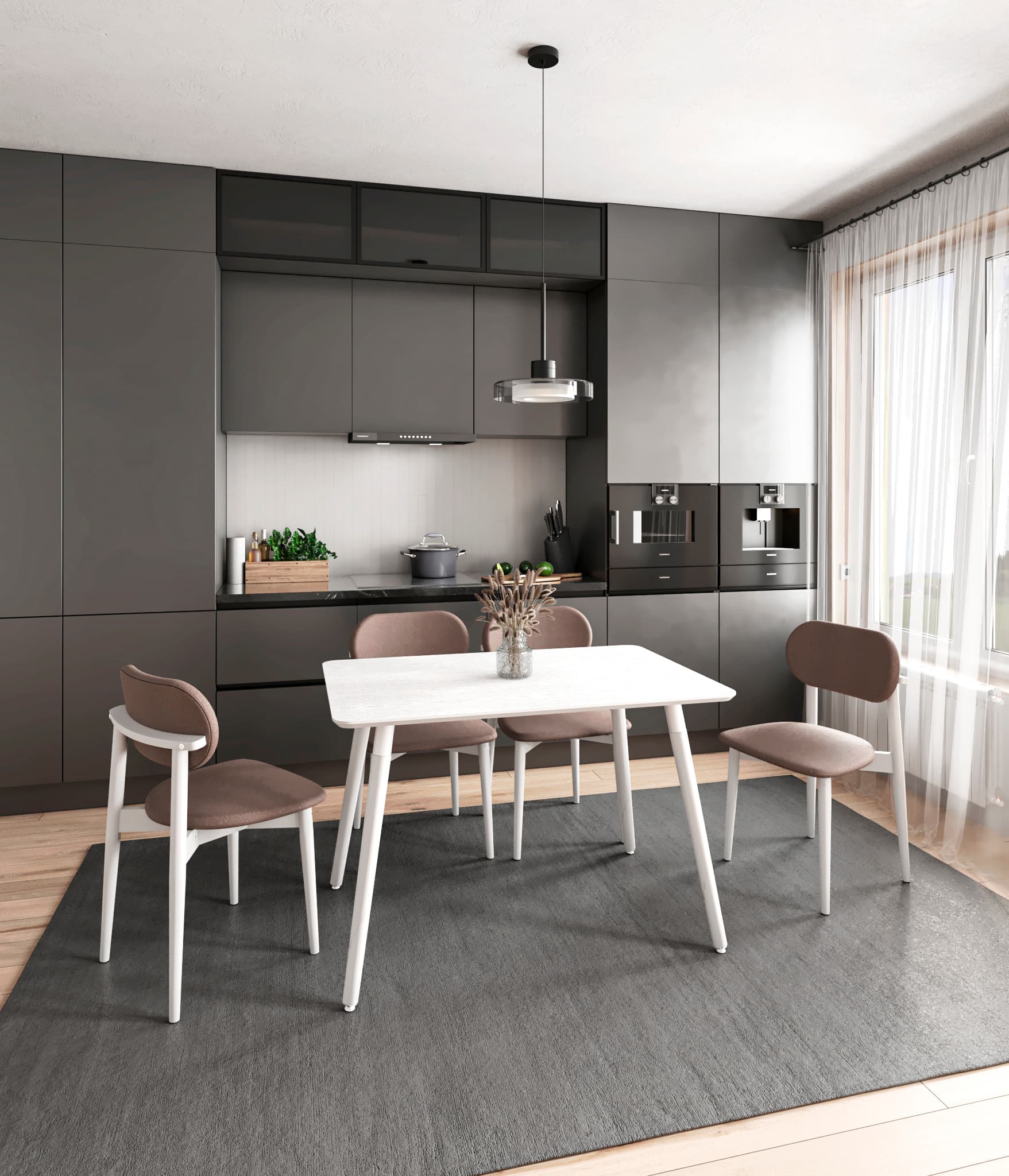 АМАДЕО-1/САНТЪЯГО (белый матовый / металл белый / белый матовый)