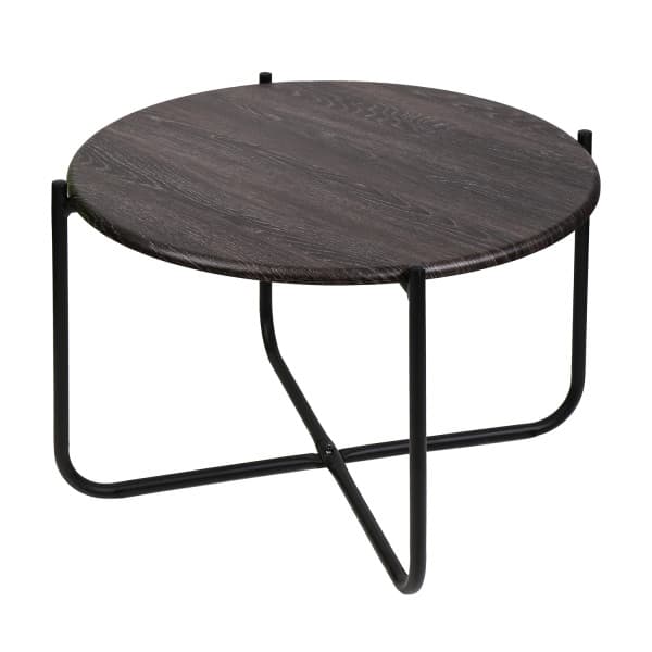 СТОЛ ЖУРНАЛЬНЫЙ (АРТ. HHST2) (650*650*430ММ) (дуб шале/черный)