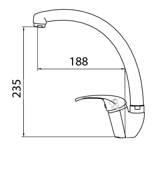 EMAR EC-3013, СМЕСИТЕЛЬ (ХРОМ), норма - фото 4