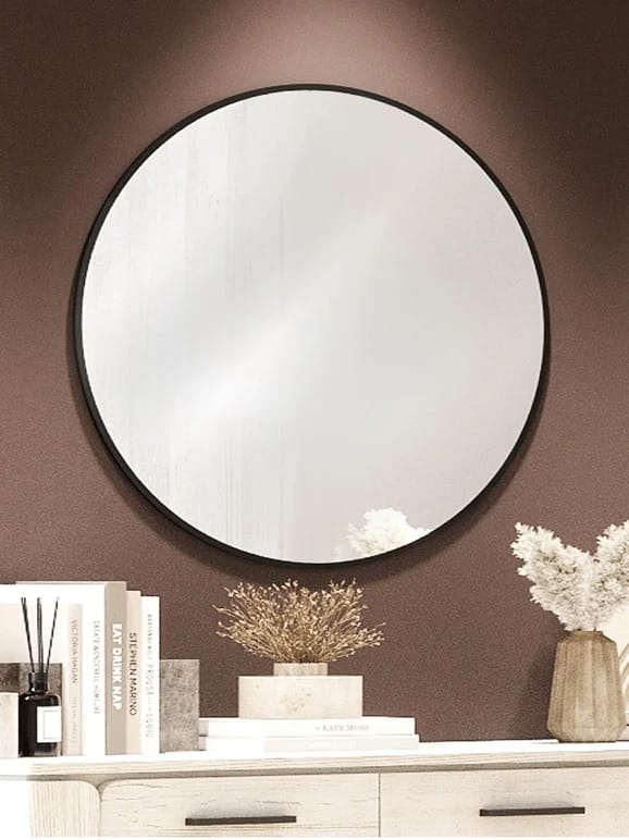 ЗЕРКАЛО НАВЕСНОЕ Z-15 D700 ММ С ЧЕРНОЙ РАМКОЙ, норма - фото 2