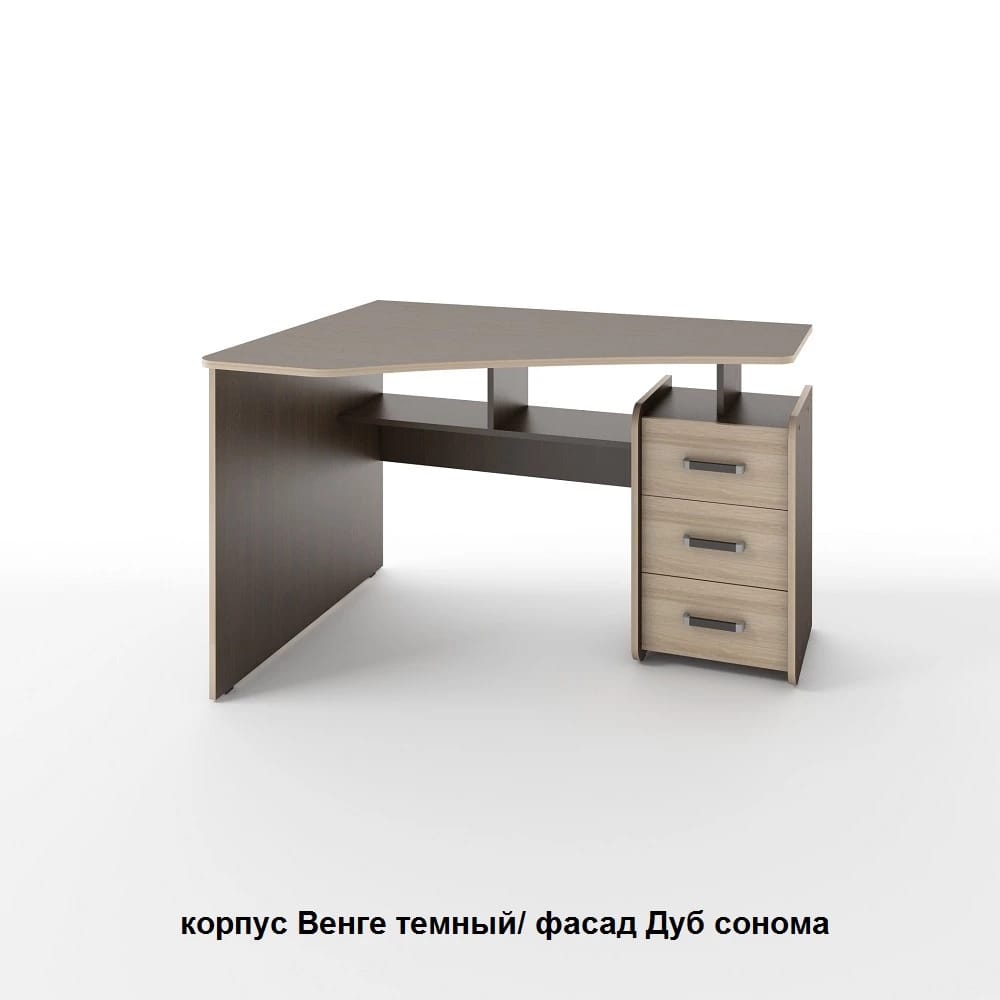 ГЛАЙД (корпус дуб сонома/ фасад белый легкий шелк/ кромка белая) - фото 2