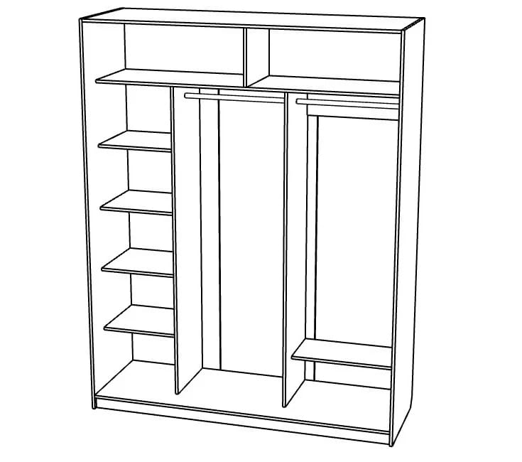 СТИВ (дуб вотан/дуб вотан./профиль черный матовый) - фото 2
