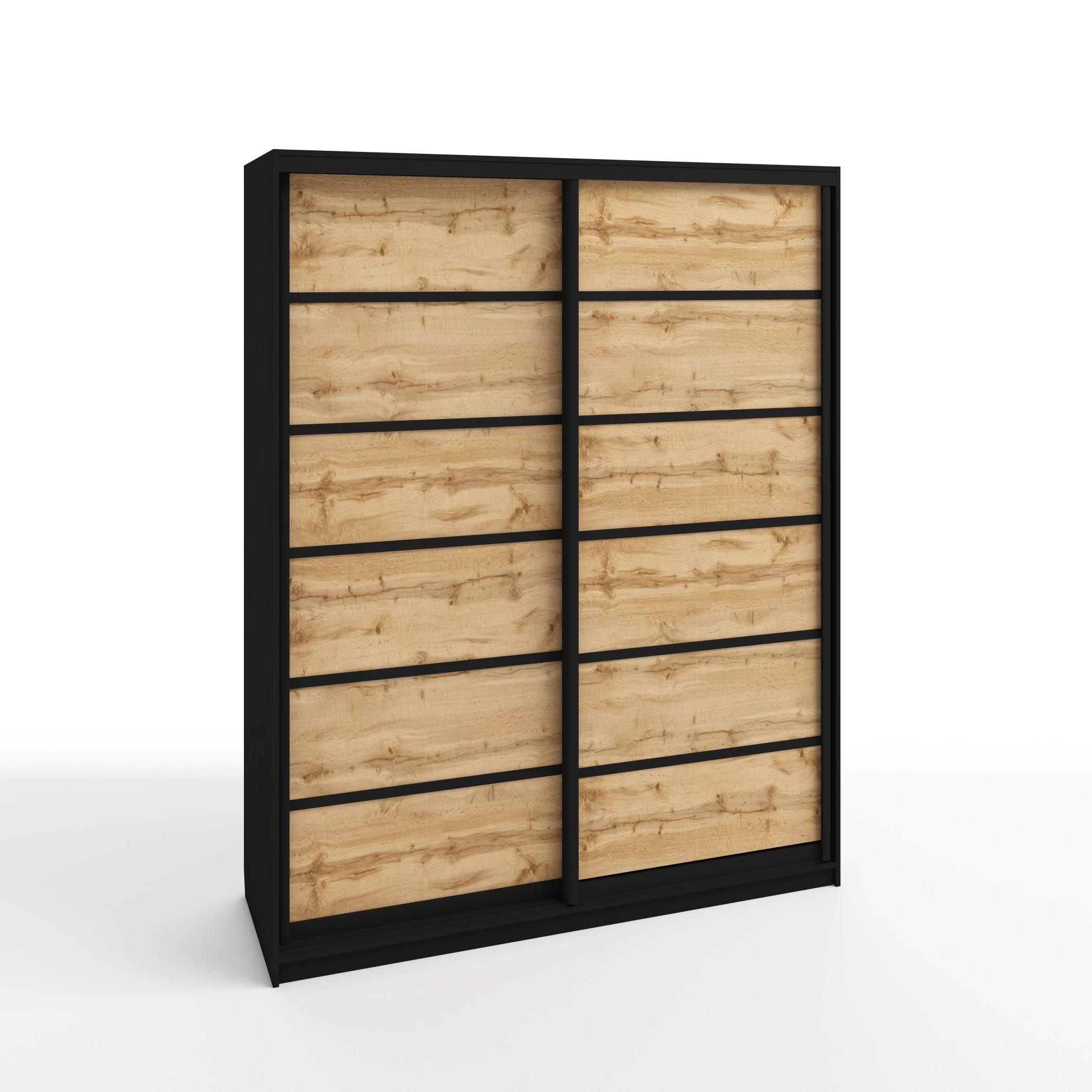 СТИВ (дуб вотан/дуб вотан./профиль черный матовый) - фото 1