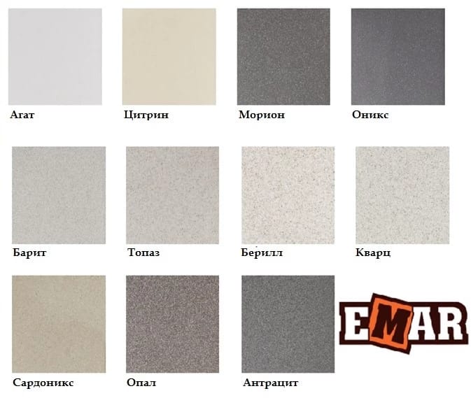EMAR ГРАНИТ EMQ-1650.Q МОЙКА ВРЕЗНАЯ 650*500 (сардоникс/песок) - фото 4