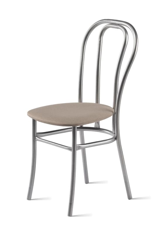 ВЕНСКИЙ (сиденье: ВИК 627/84 (светло-серый)/каркас: металлик) - фото 2