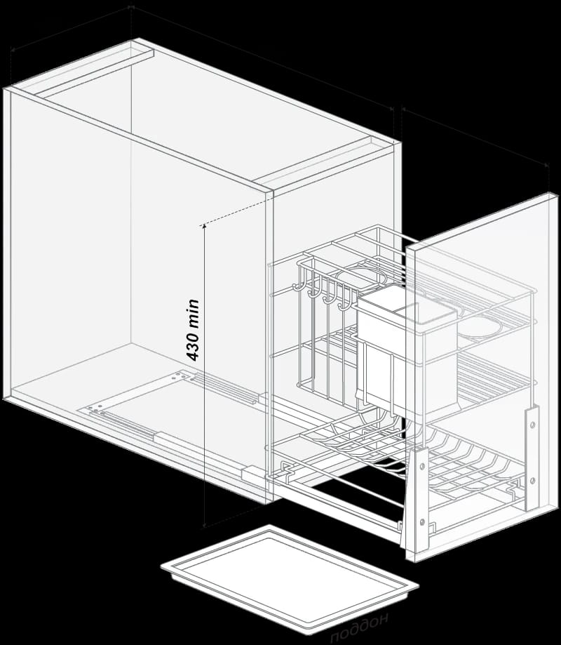 Корзина KR22/2/3/400, норма - фото 2